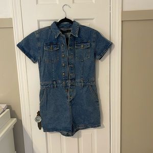 Denim Romper